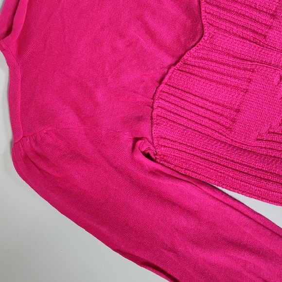 Anthropologie Pink Turtleneck Fitted Sweater Dress XS - Picture 9 of 14